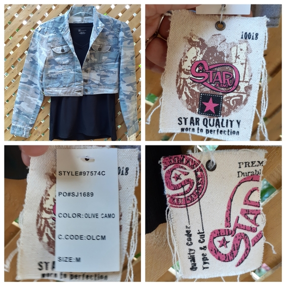 🖤 NWT camo jacket and black ribbed shirt - Picture 2 of 6